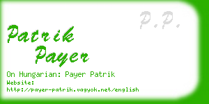 patrik payer business card